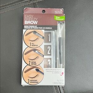 COVERGIRL Easy Breezy Brow Powder Kit - Rich Brown 705 NEW